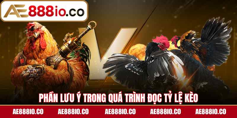 Phần lưu ý trong quá trình đọc tỷ lệ kèo