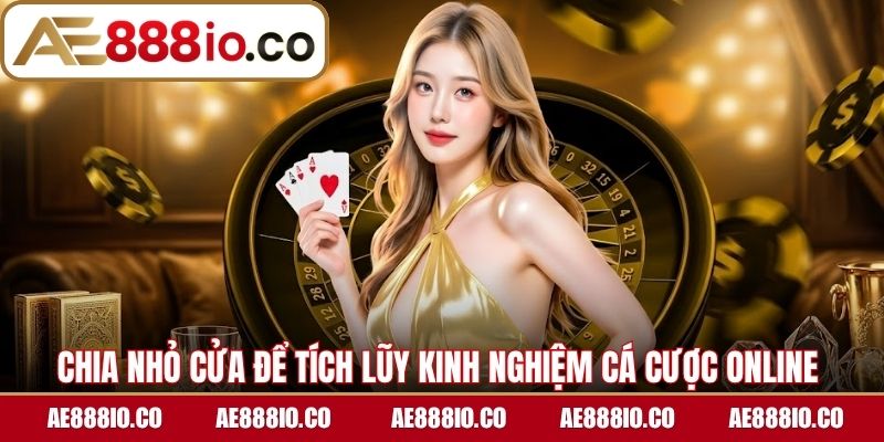 Chia nhỏ cửa để tích lũy kinh nghiệm cá cược online